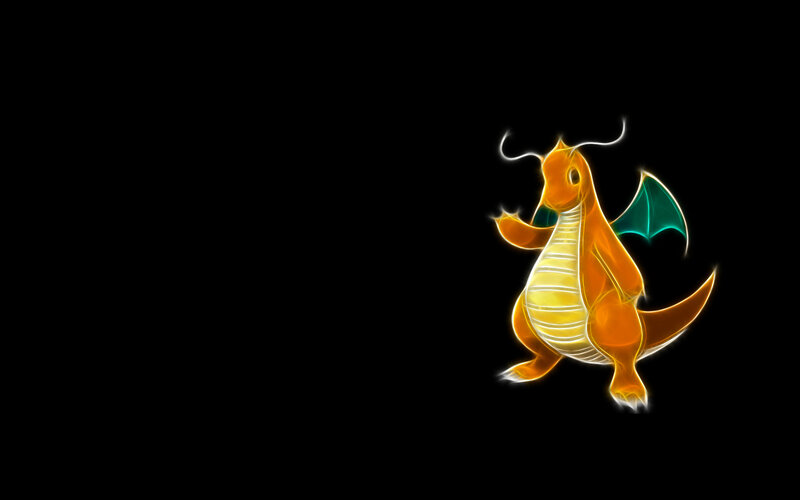 Dragonite glowing artwork