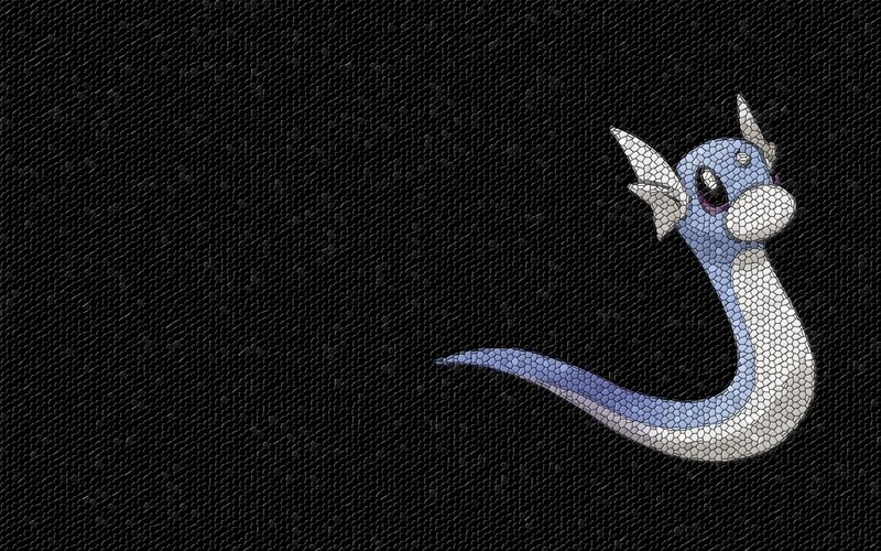 Dragonite mosaic artwork