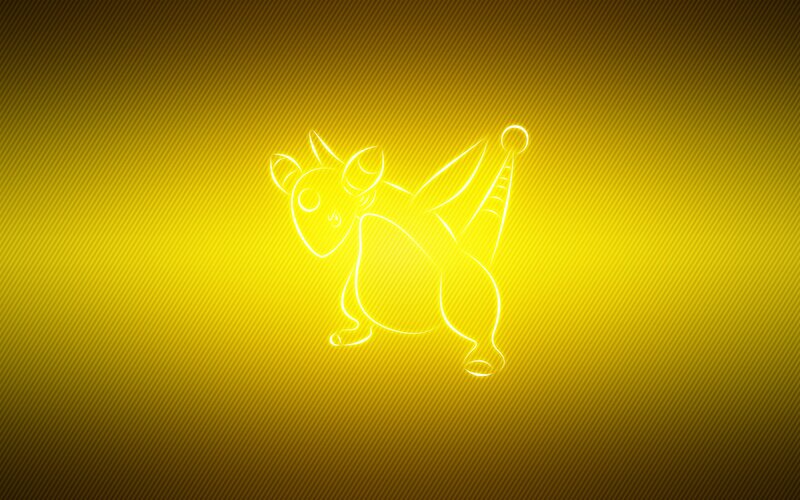 Dragonite neon outline