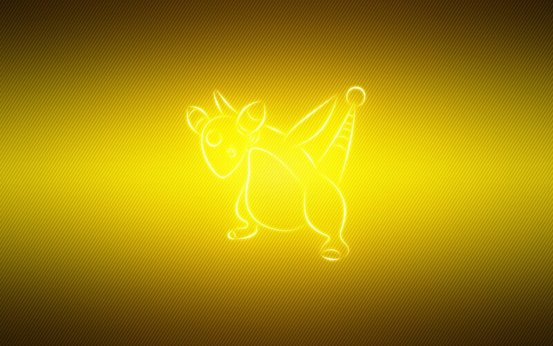 Dragonite neon outline