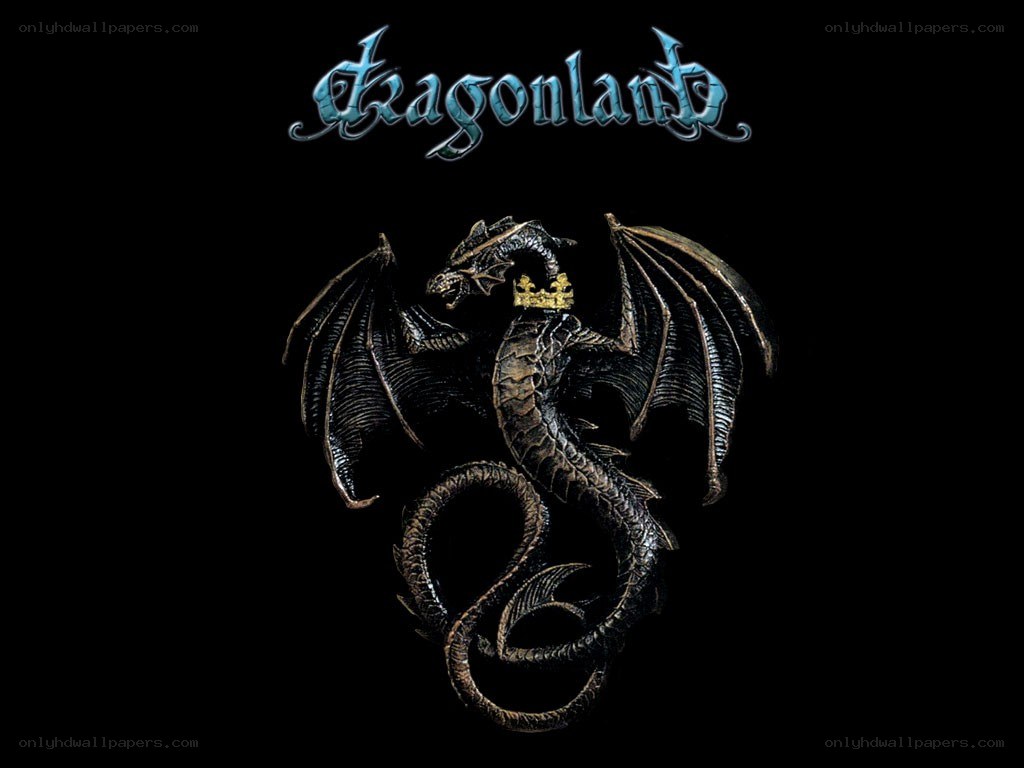 Dragonland logo with dragon