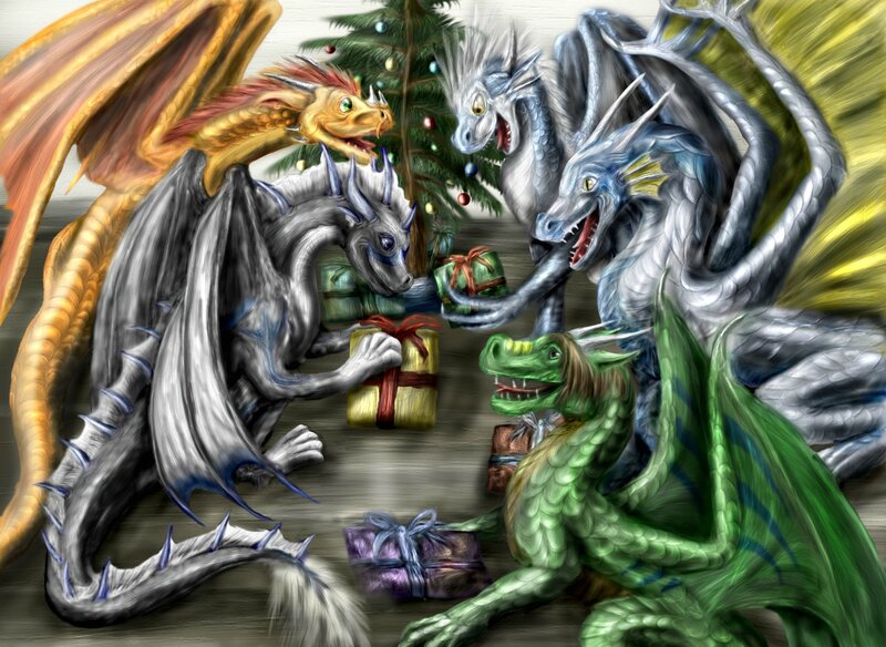 Dragons at Christmas