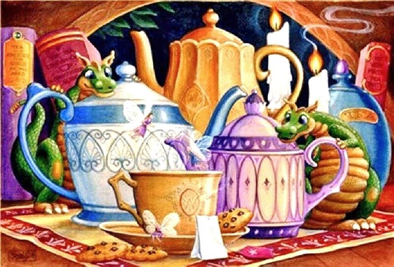 Dragons at Tea Party