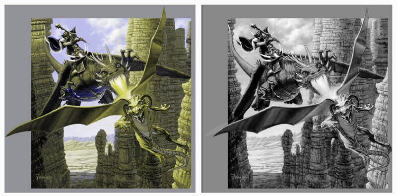 Dragons in battle