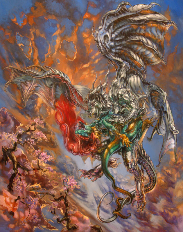 Dragons in combat