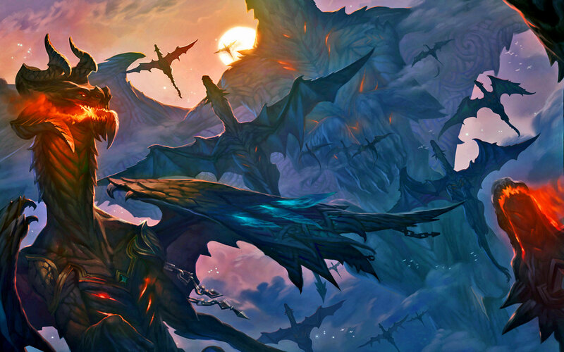 Dragons in Flight — Blue