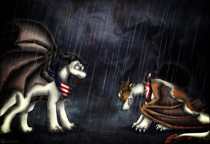 Dragons in the rain