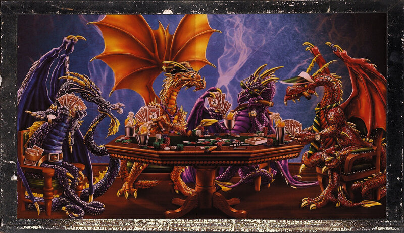 dragons playing poker