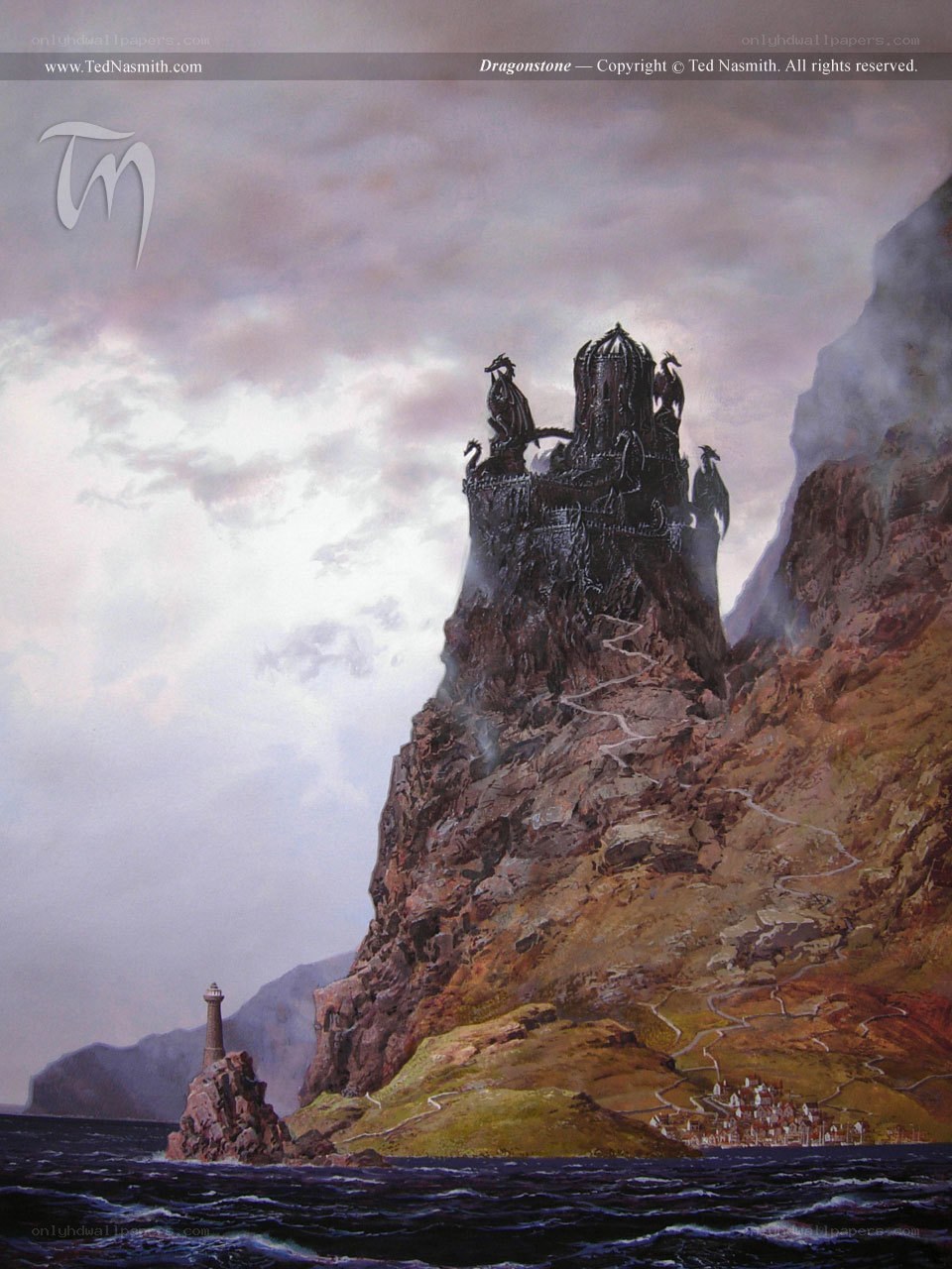 Dragonstone fortress on a cliff