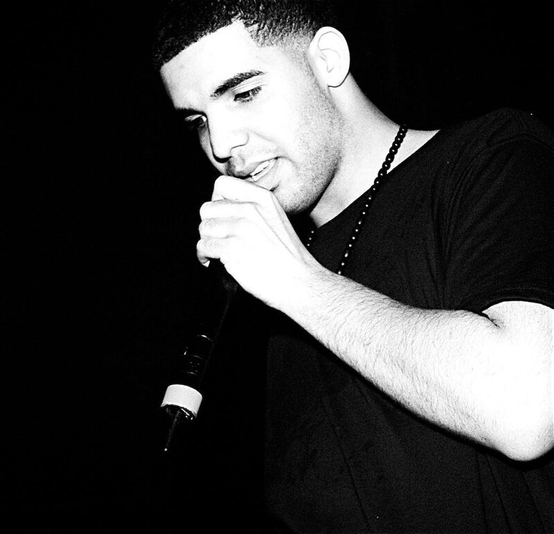 Drake performing on stage