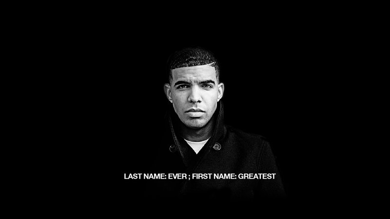Drake portrait with text