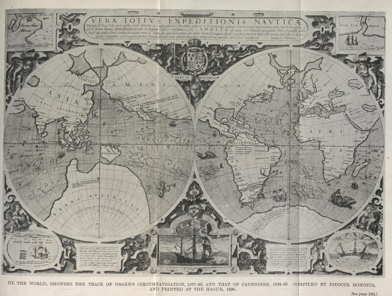 Drake's circumnavigation map
