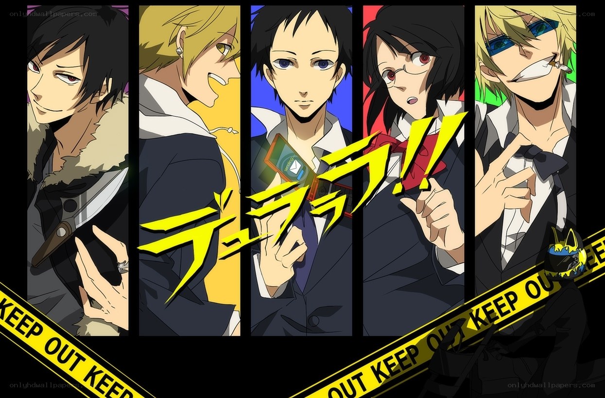 Dramatic anime character lineup