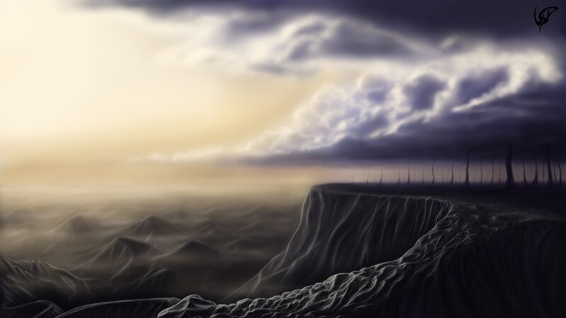 dramatic cliff landscape