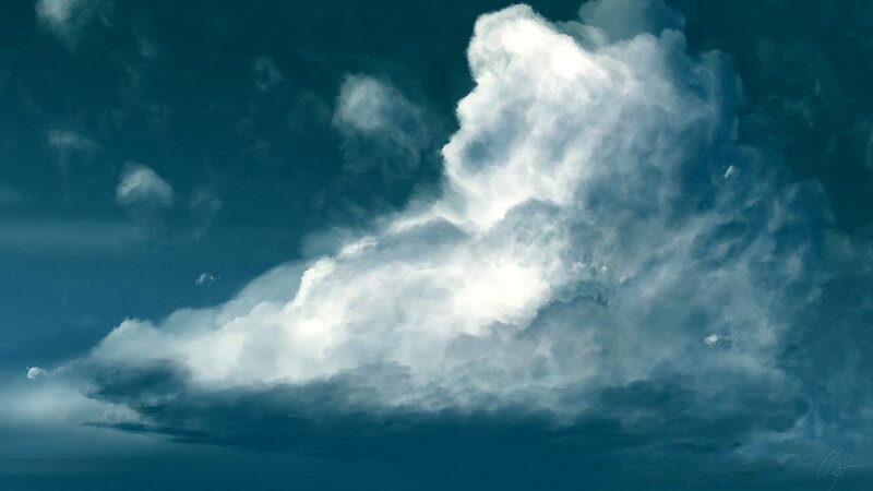 dramatic cloud formation