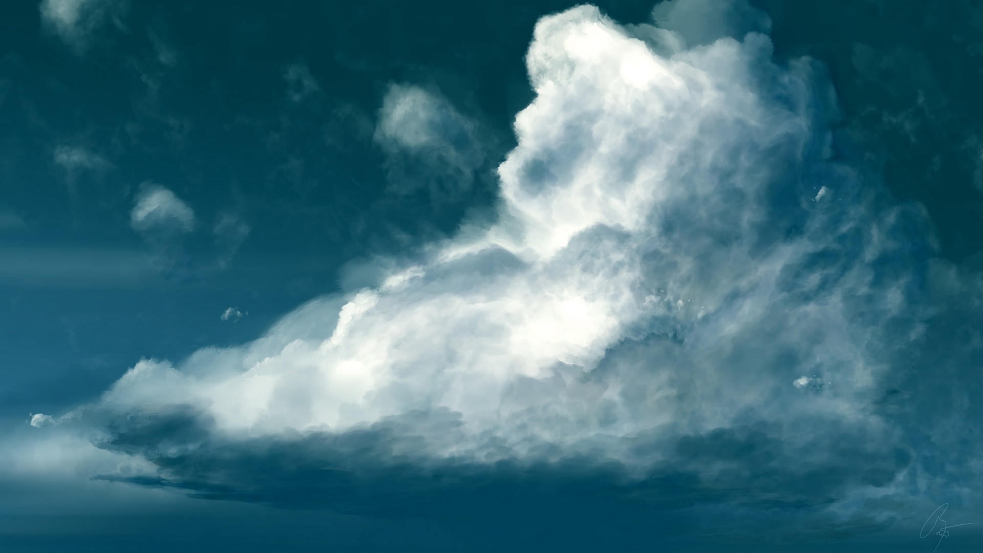 dramatic cloud formation