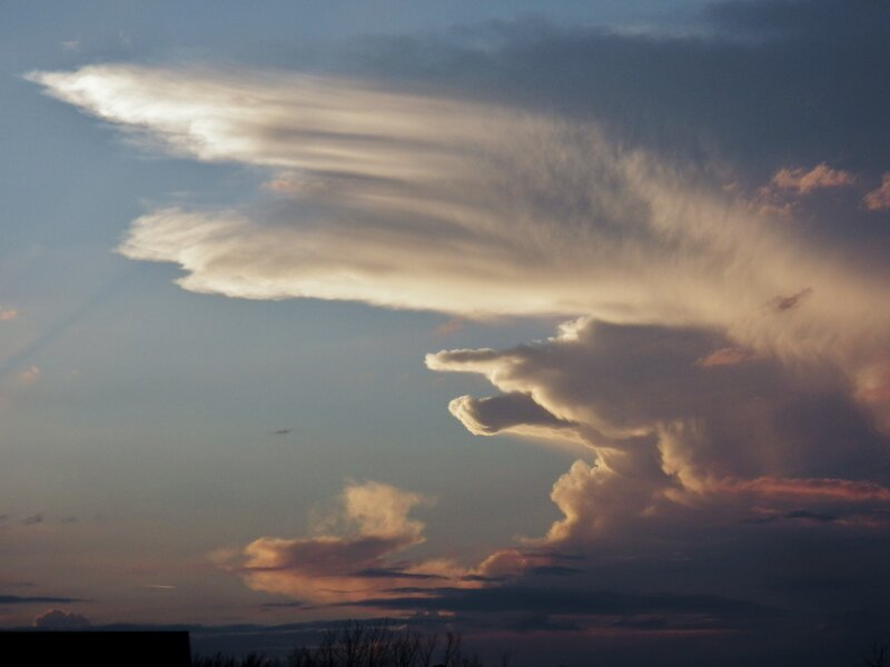 Dramatic Clouds at Dusk — Blue