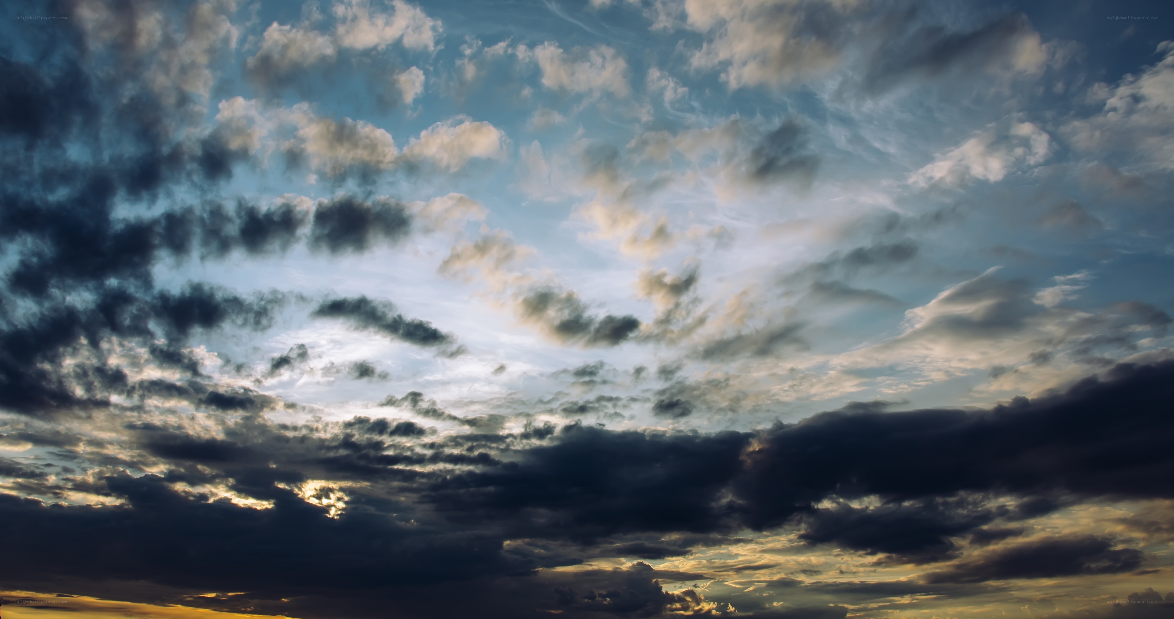 Dramatic Clouds at Sunset