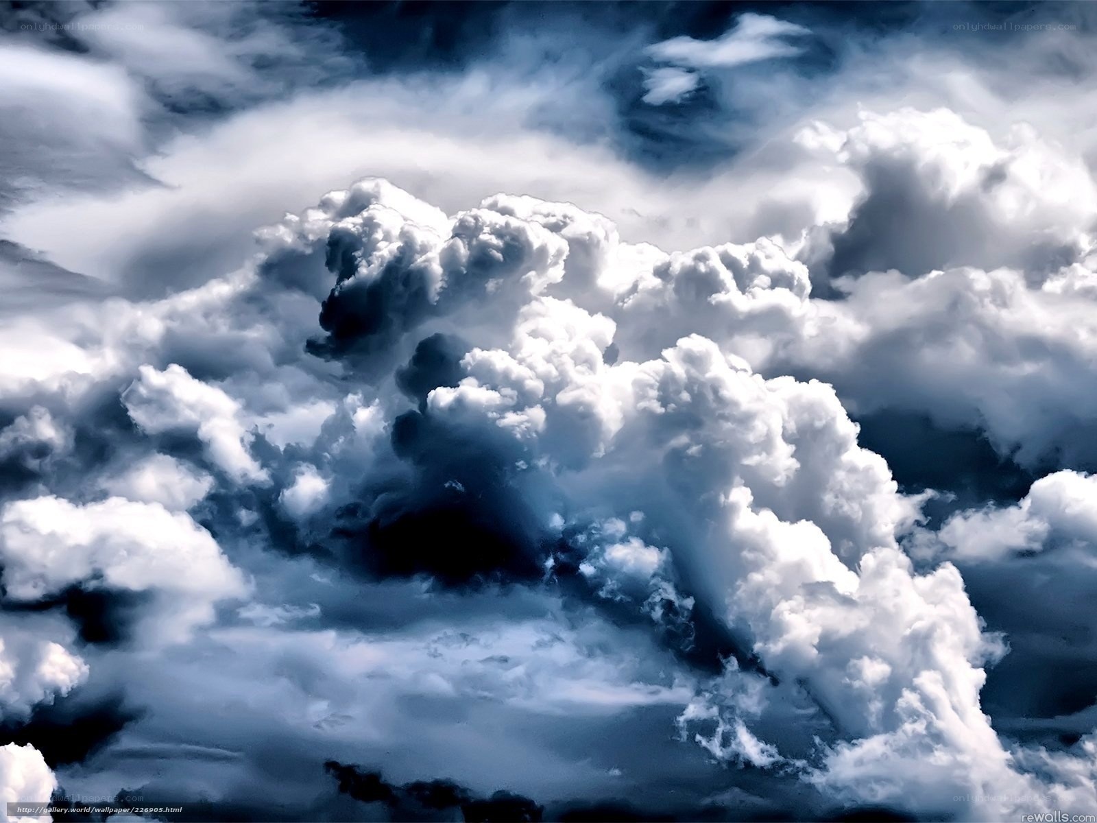 Dramatic Clouds in Stormy Sky