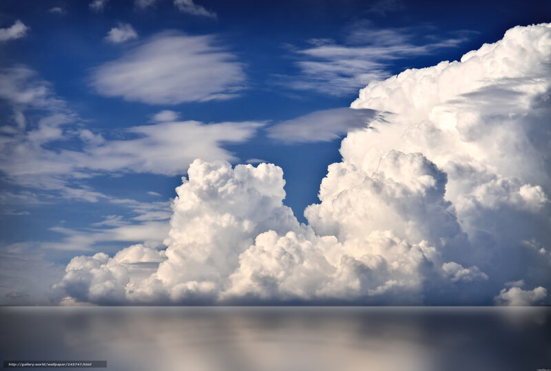 Dramatic Clouds Over Water
