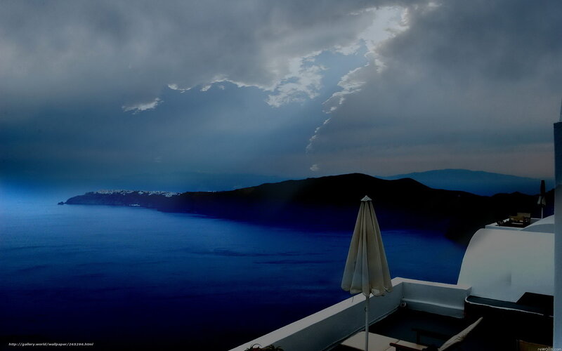Dramatic coastal view at dusk