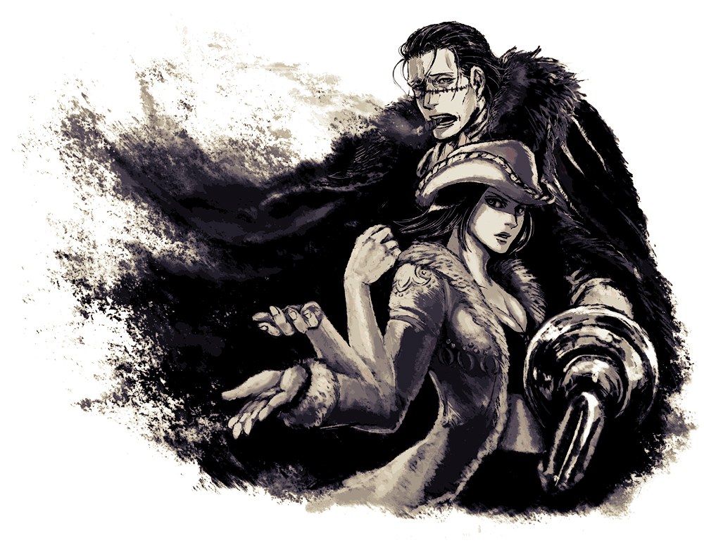 dramatic fantasy duo illustration
