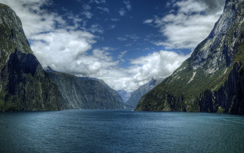 dramatic fjord landscape