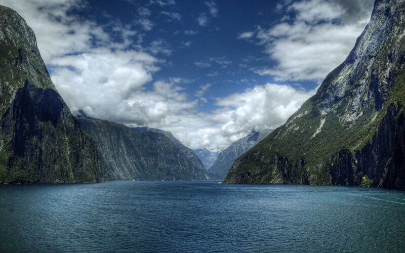 dramatic fjord landscape