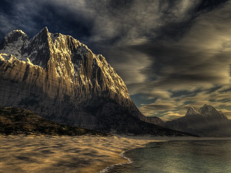 Dramatic mountain landscape