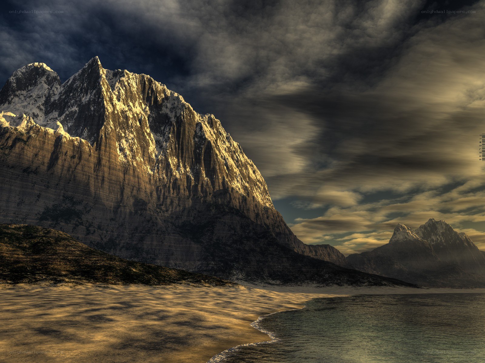 Dramatic mountain landscape