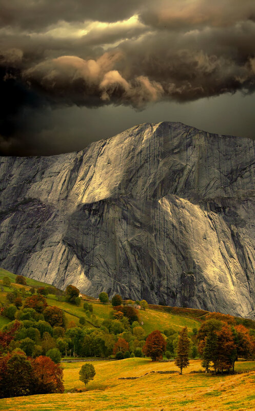 Dramatic mountain landscape