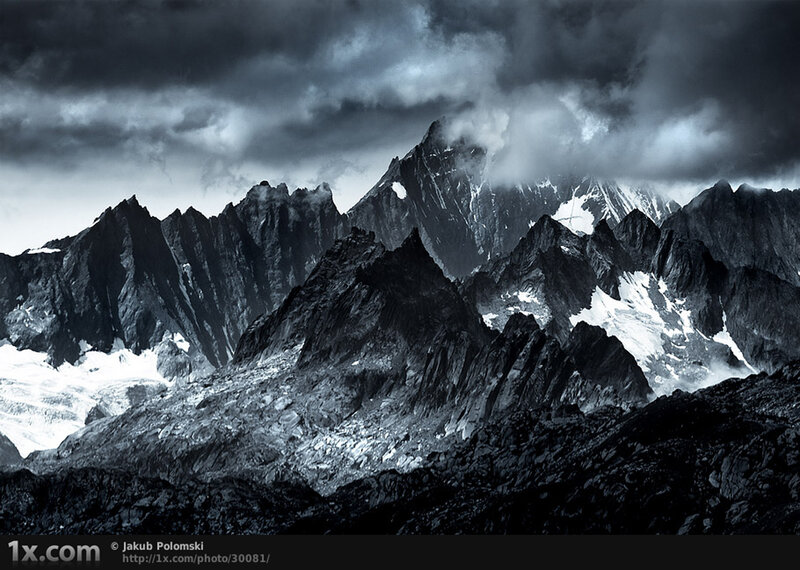 dramatic mountain landscape