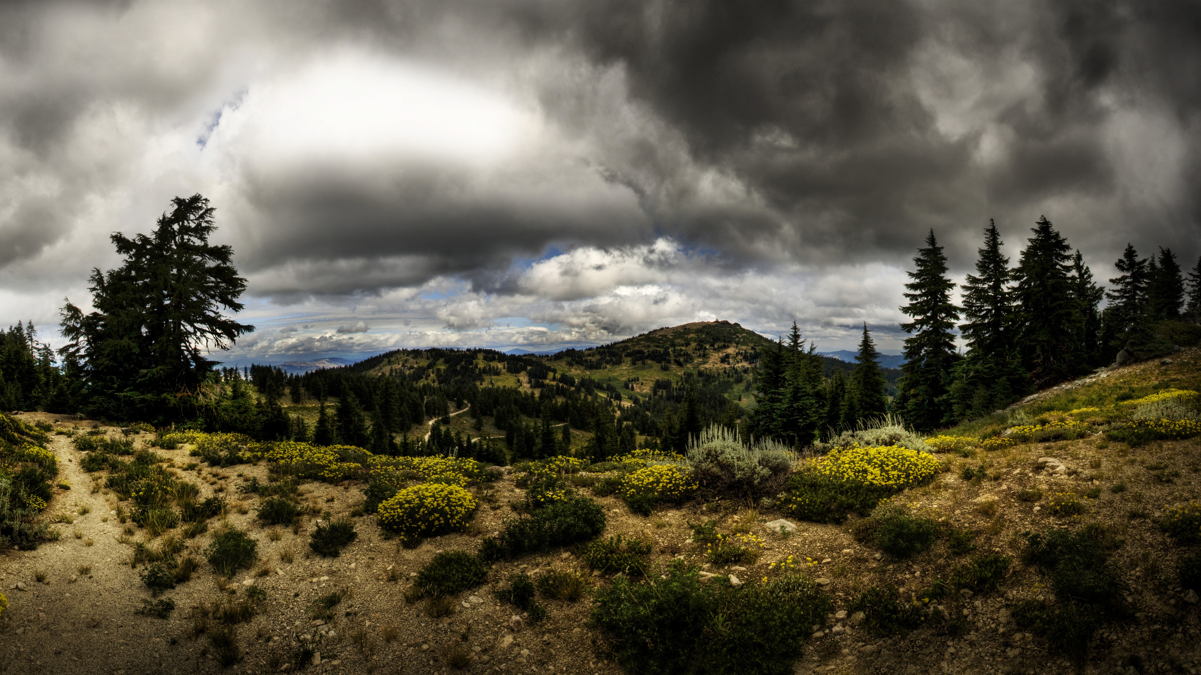 Dramatic mountain landscape