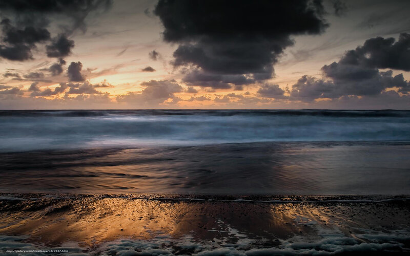 dramatic ocean sunset