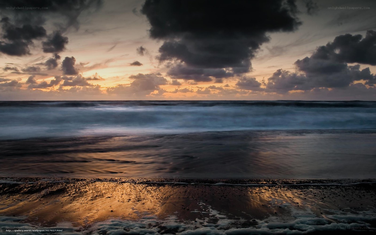 dramatic ocean sunset