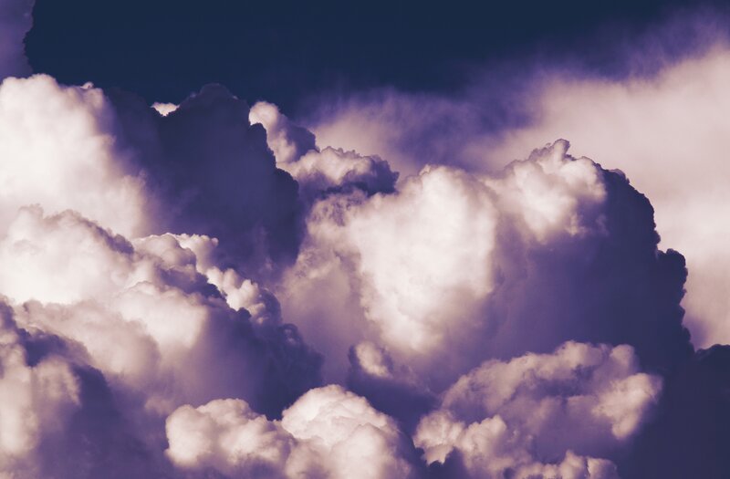 dramatic purple clouds