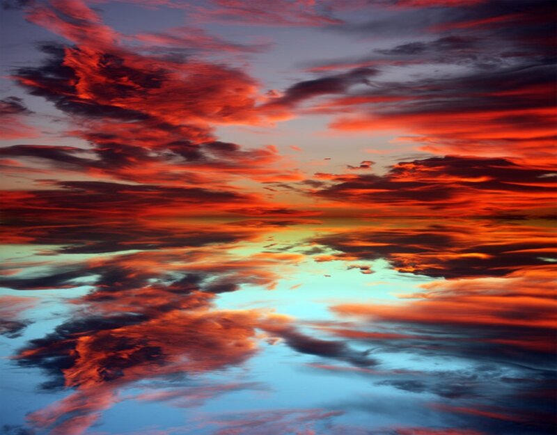 Dramatic Red Clouds