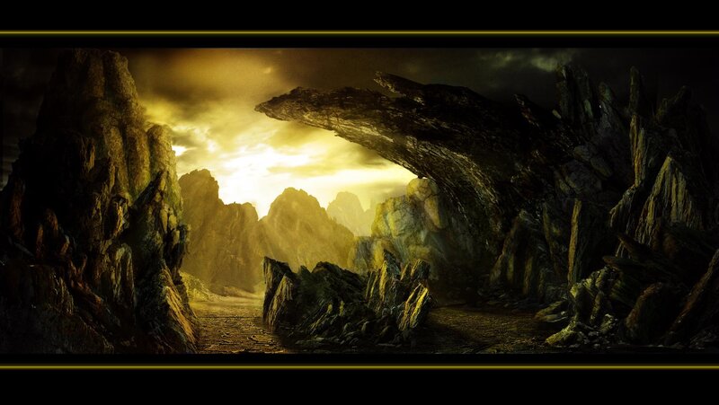 dramatic rocky landscape