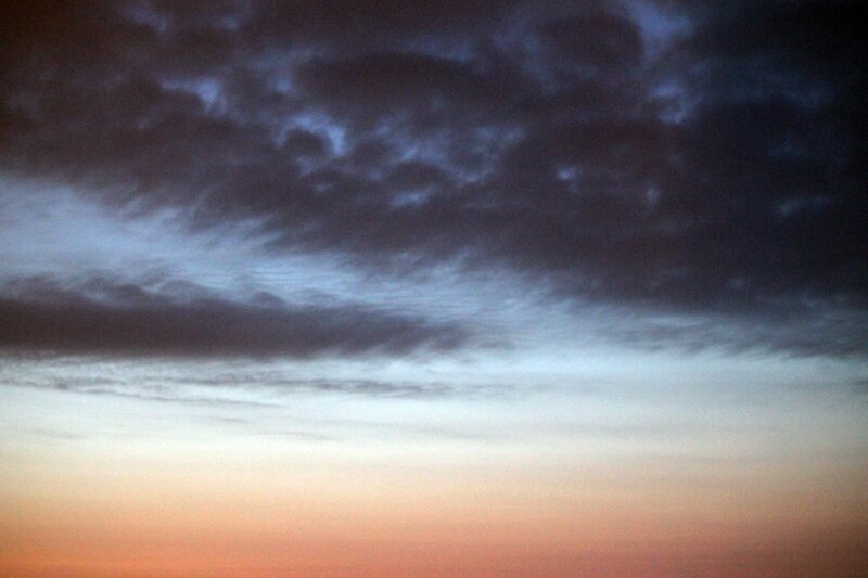 dramatic sky at dusk