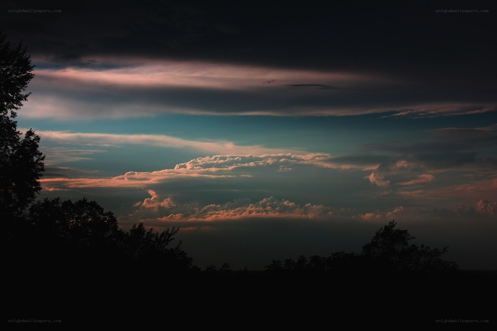 dramatic sky at dusk