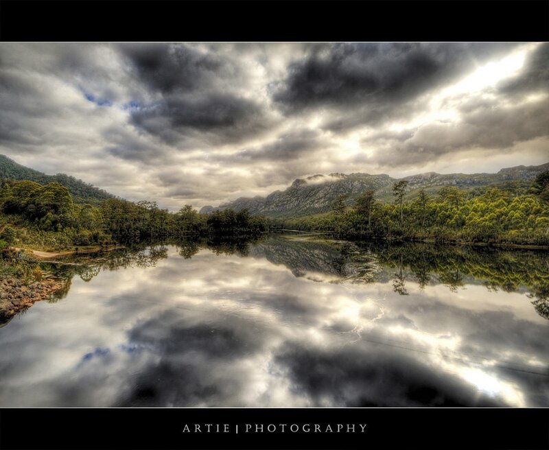 Dramatic Sky Over Lake