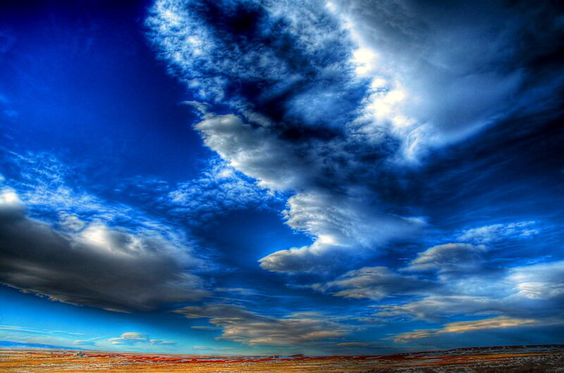 Dramatic Sky over Plain