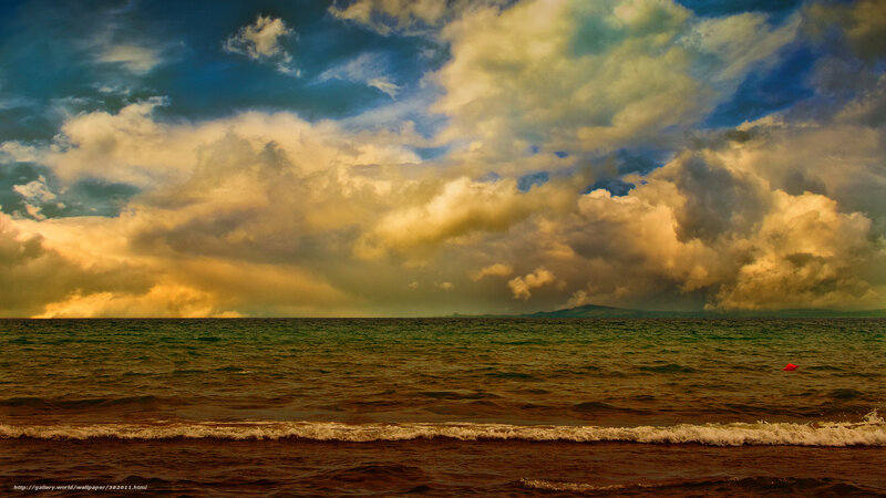 Dramatic Sky Over the Sea
