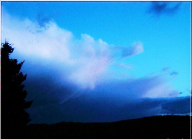 dramatic sky with clouds