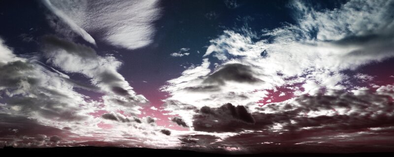 dramatic sky with clouds