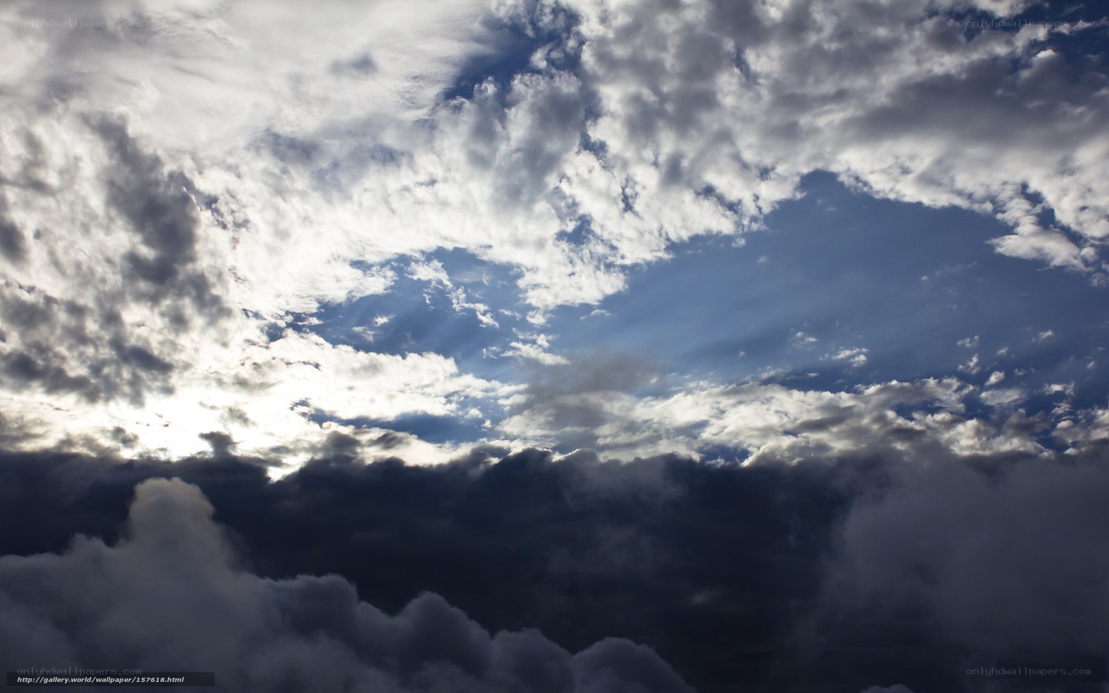 dramatic sky with clouds