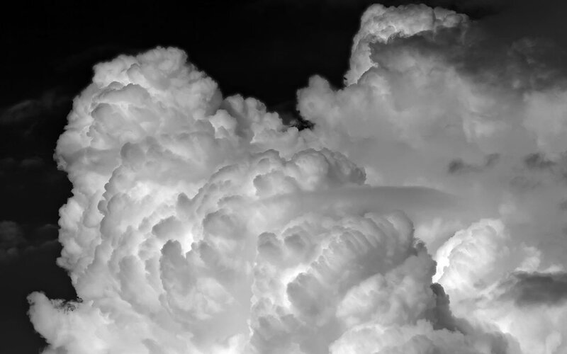 Dramatic storm cloud formation