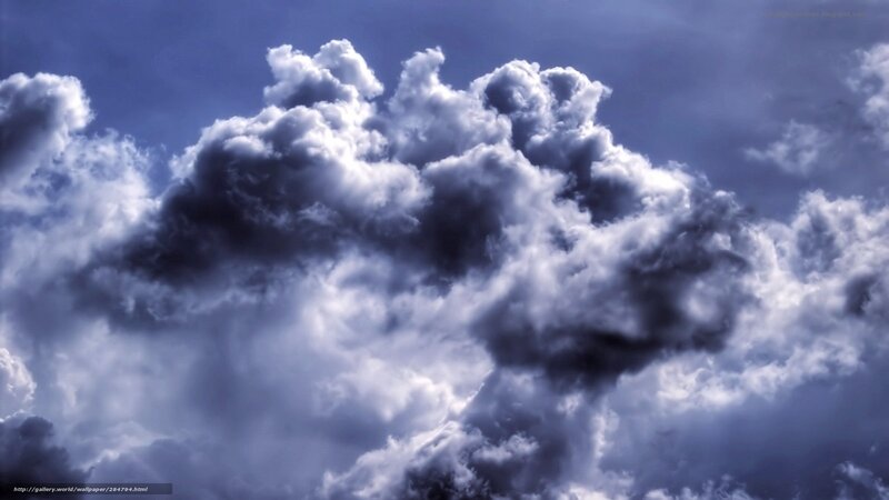 dramatic storm clouds