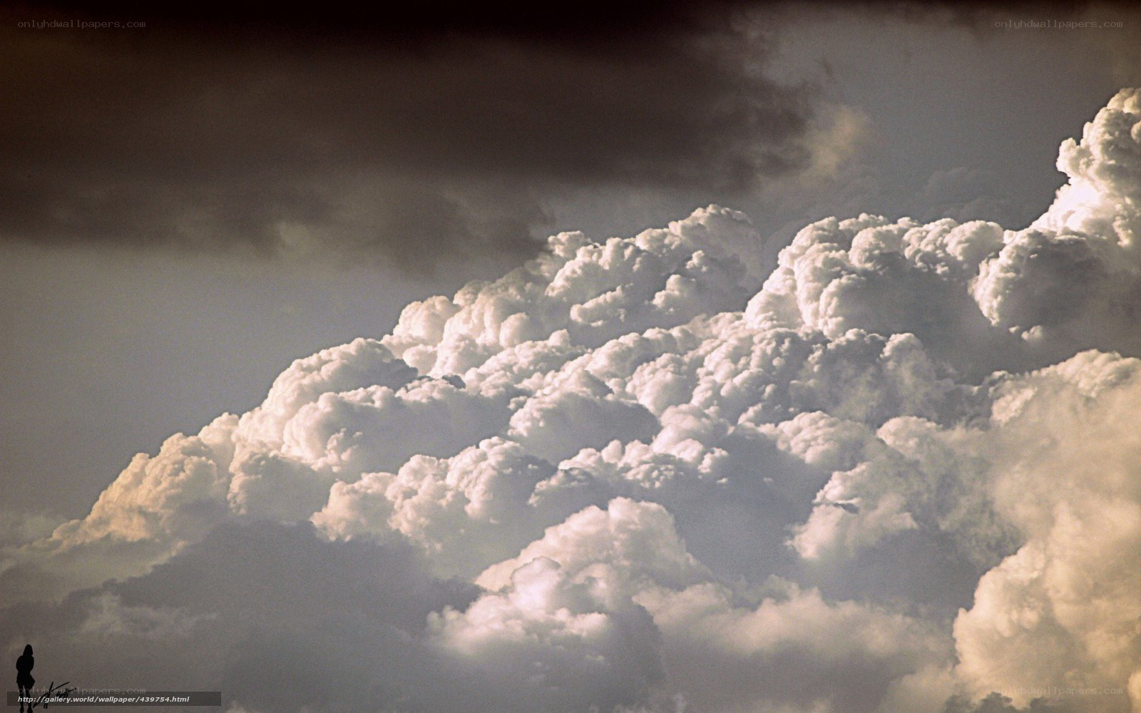 Dramatic storm clouds