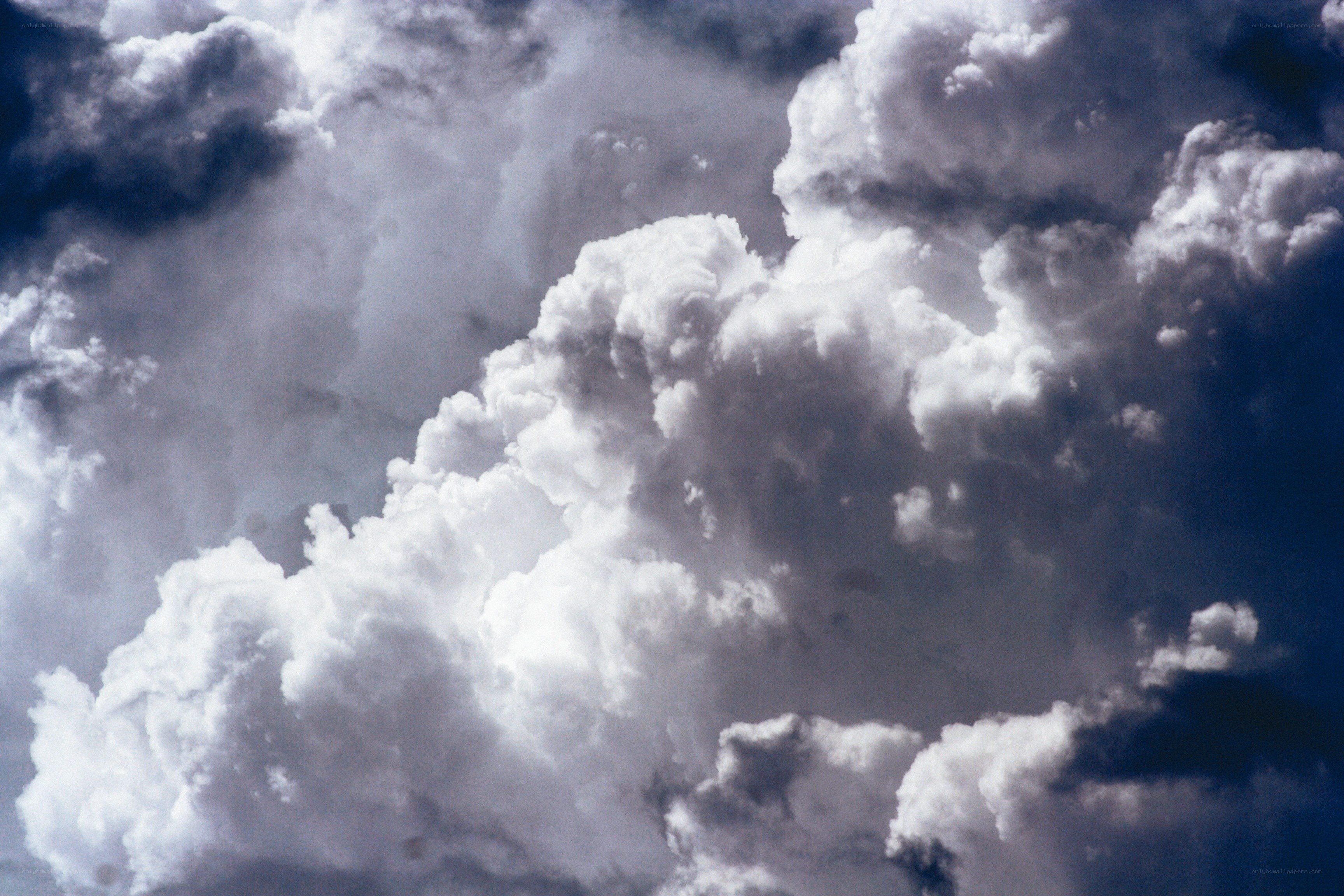 dramatic storm clouds